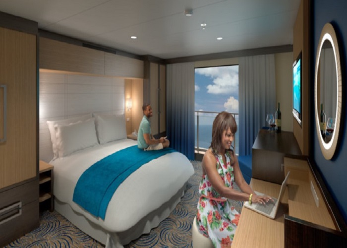 Phòng ngủ sang trọng, hiện đại trên du thuyền