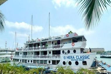 Tour du thuyền 5* Hera Classic Boutique Cruise 2N1Đ ngủ đêm trên Vịnh Hạ Long