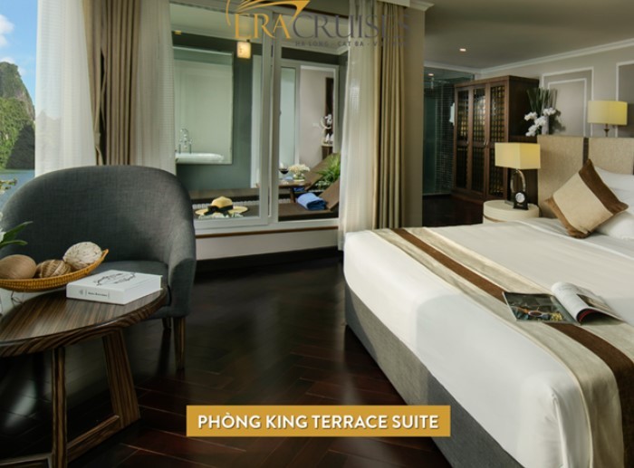 du thuyền Era Cruise:Phòng King Terrace Suite