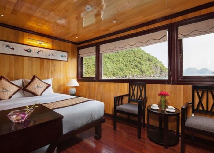 Du thuyền Garden Bay Luxury: Mỗi phòng đều được trang bị tiện nghi đầy đủ.