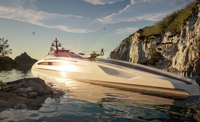Nếu du khách đang tìm kiếm một nơi trú ẩn đem đến cảm giác nghỉ dưỡng bình yên, du thuyền Project Sunrise thật sự là lựa chọn lý tưởng. Roberto Curtò Design đã đặc biệt thực hiện hóa giấc mơ đó với ý tưởng du thuyền mới nhất, sẵn sàng chinh phục những vùng biển xa nhất trên thế giới. Ảnh: Super Yachts Monaco