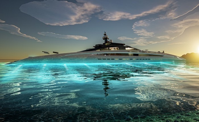 Không chỉ vậy, nội thất bên trong của Project Sunrise được đánh giá cao hơn cả nhờ thiết kế thông minh tối ưu hóa mọi diện tích dử dụng, tạo ra một không gian rộng lớn kết nối tất cả các boong xung quanh du thuyền với đầy đủ tiện ích 5 sao. Ảnh: Super Yachts Monaco