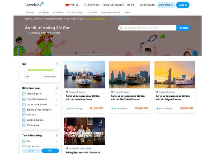 Kinh nghiệm đặt vé du thuyền Saigon Princess