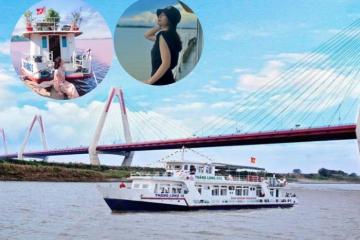 Vi vu du thuyền sông Hồng ngắm vẻ đẹp của thủ đô từ trên sông 