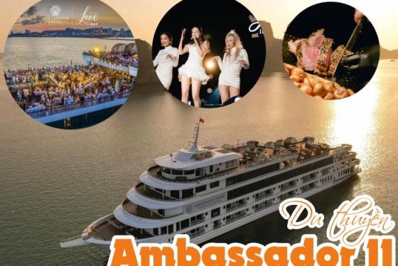 Check-in du thuyền Ambassador II thưởng ngoạn vẻ đẹp kì diệu miền Di sản