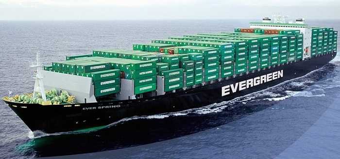 Top 10 hãng tàu lớn nhất thế giới: evergreen