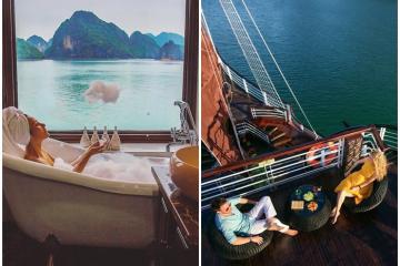 Check-in du thuyền Perla Dawn Sails Cát Bà ngắm vẻ nên thơ của vịnh Lan Hạ
