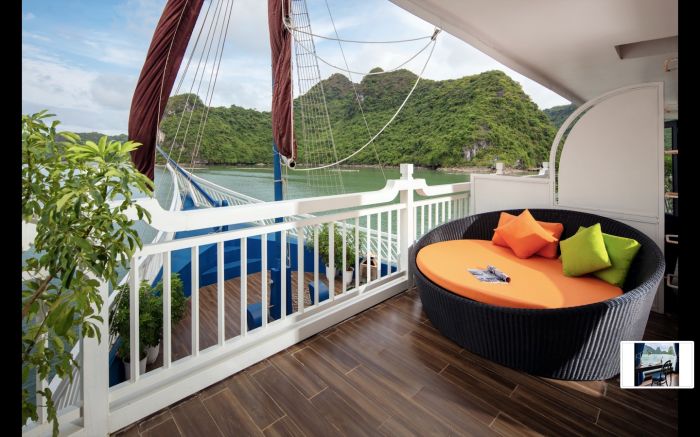 phòng nghỉ của du thuyền Verdure Lotus Premium Cruises 5 sao 