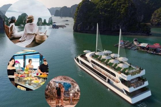 Check-in du thuyền Vita Mia Hạ Long khám phá kỳ quan với hải trình thú vị 